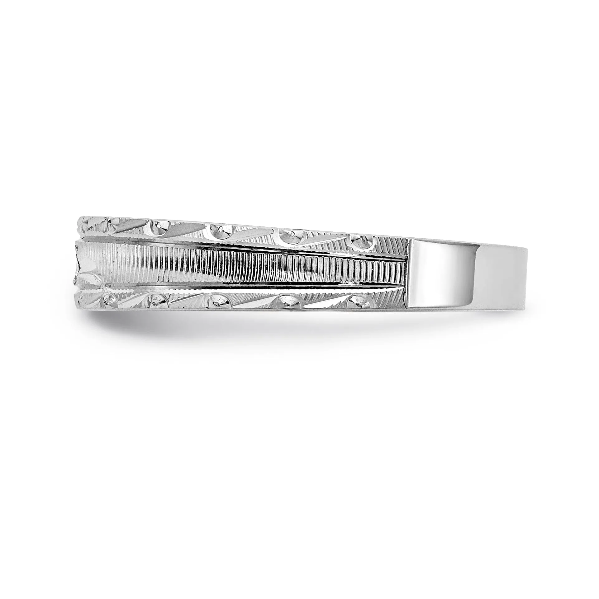 14k White Gold Round D.C Ladies Wedding Ring