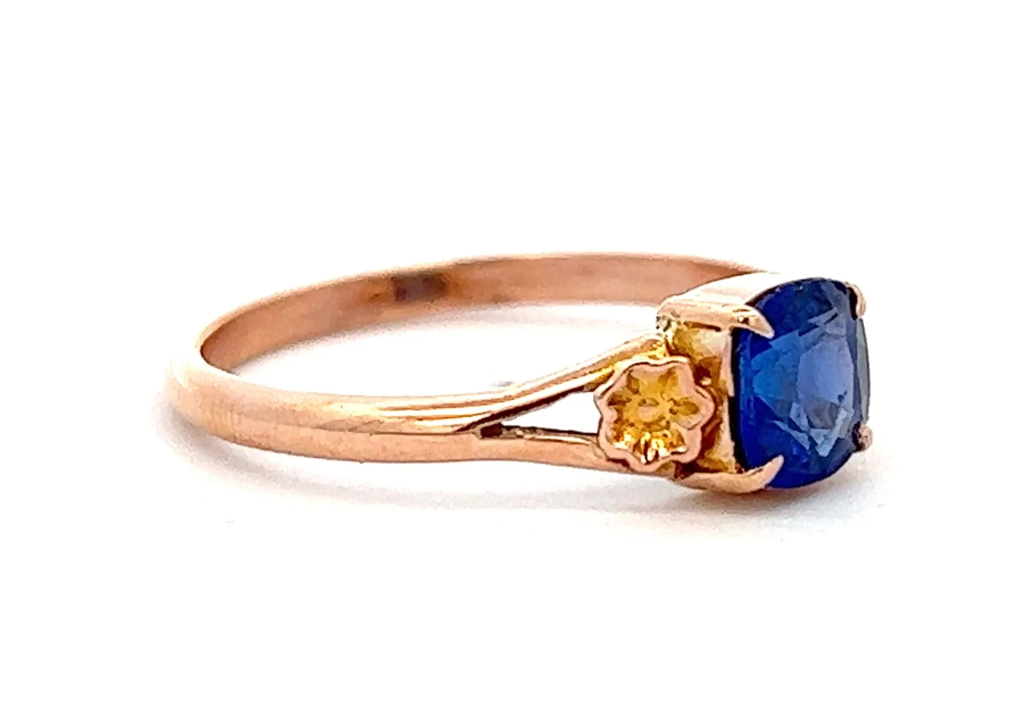 9ct Yellow Gold & Spinel Vintage Ring