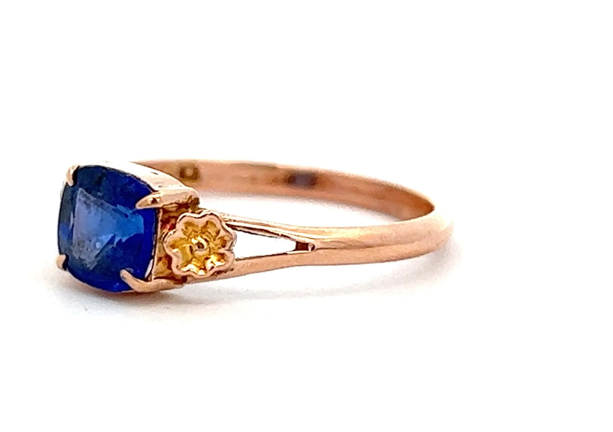 9ct Yellow Gold & Spinel Vintage Ring