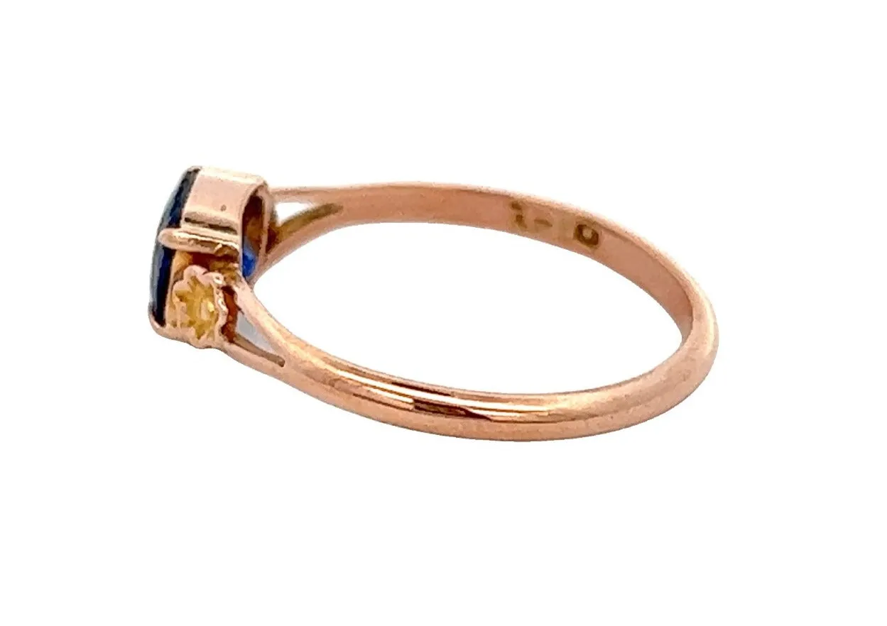 9ct Yellow Gold & Spinel Vintage Ring