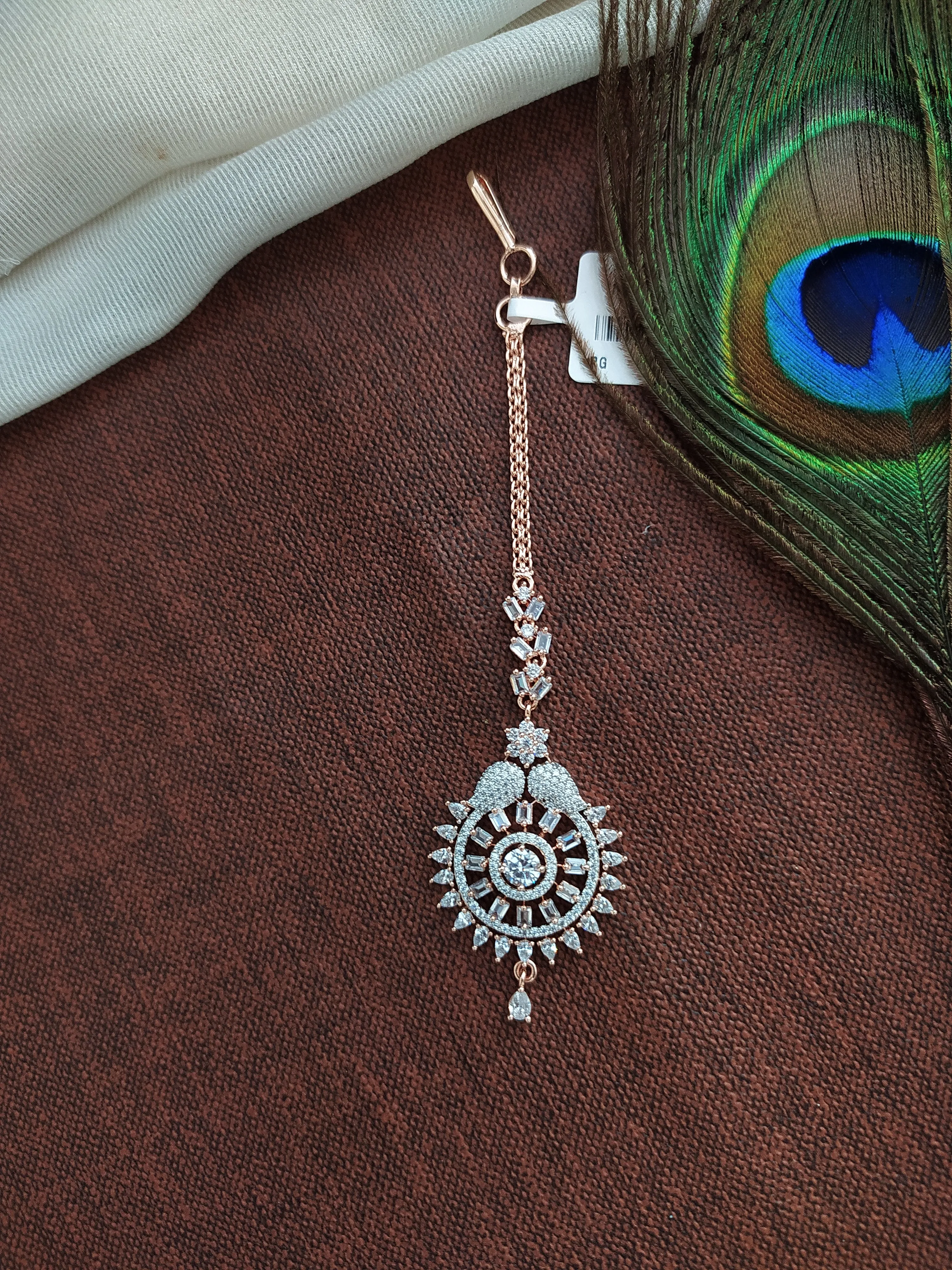 Ad & Zircon Stones Tikka With Three Different Shades