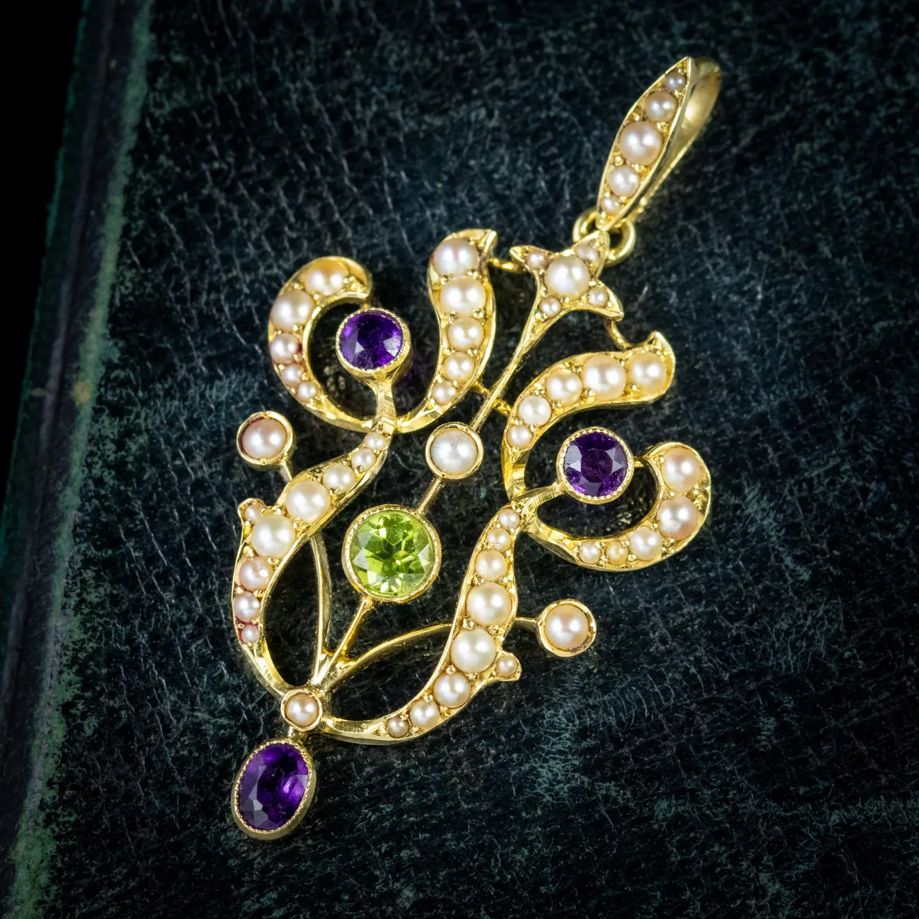 Antique Suffragette Edwardian 15Ct Gold Pendant Circa 1910