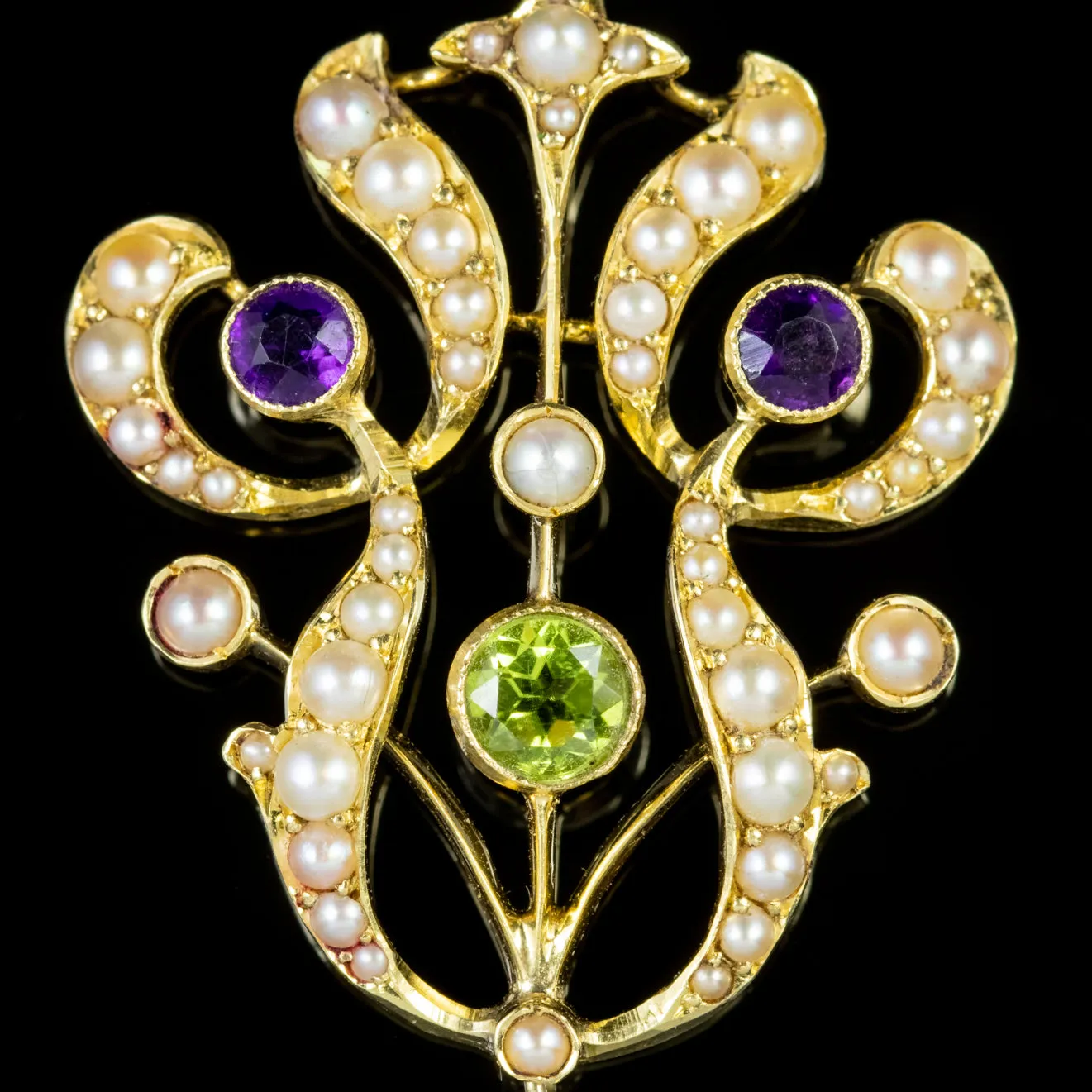Antique Suffragette Edwardian 15Ct Gold Pendant Circa 1910