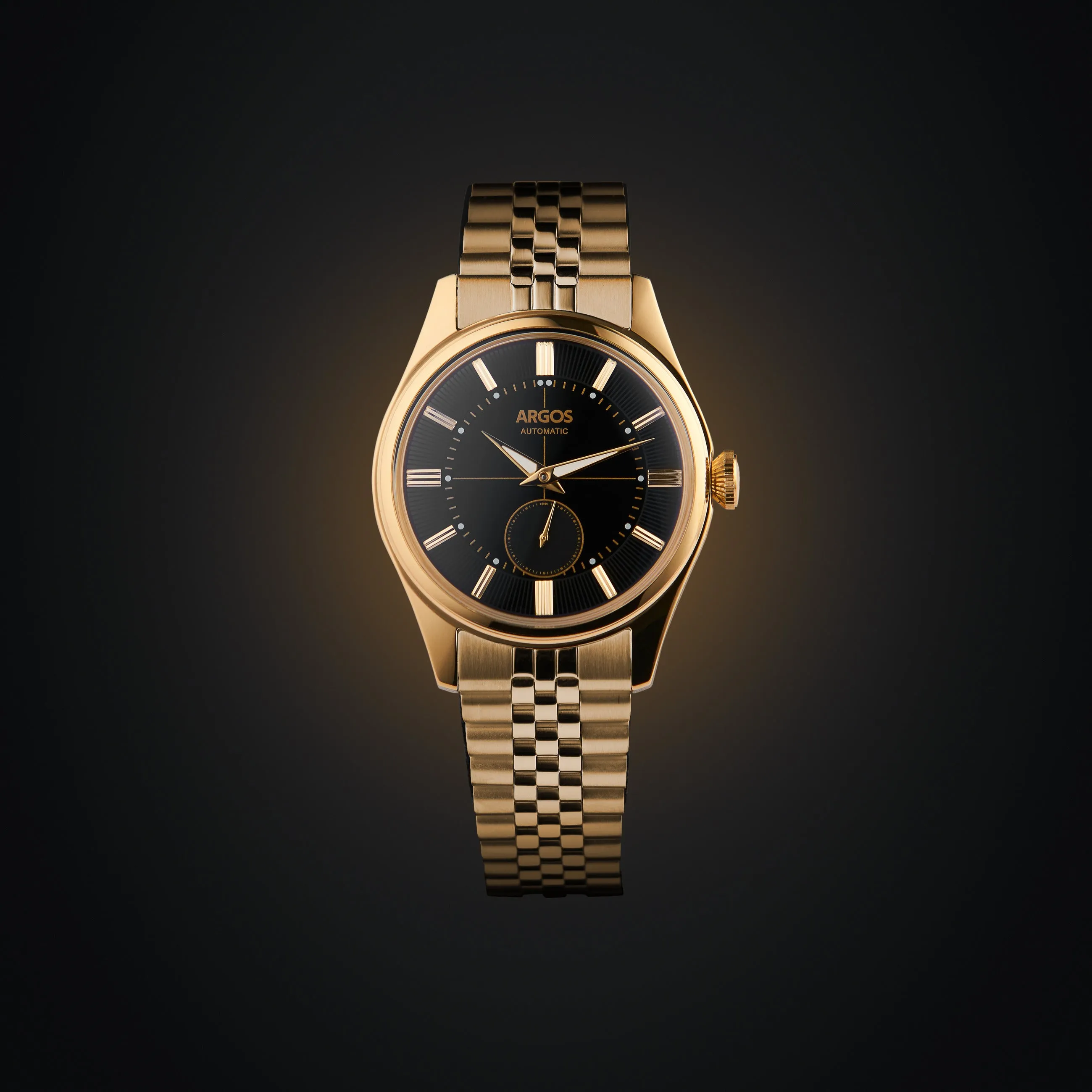 Apollo III - Onyx Black Gold w/ Golden Bracelet