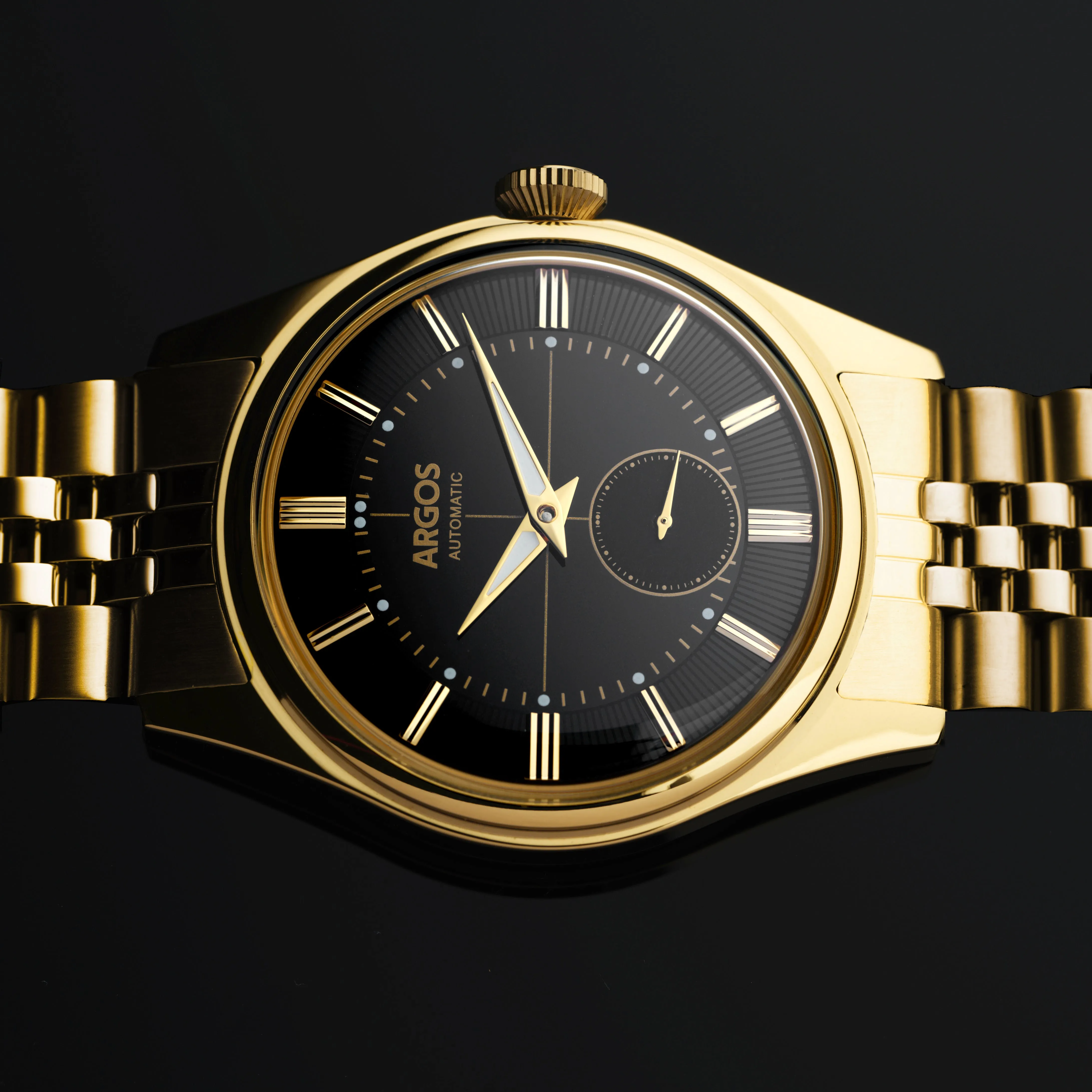Apollo III - Onyx Black Gold w/ Golden Bracelet