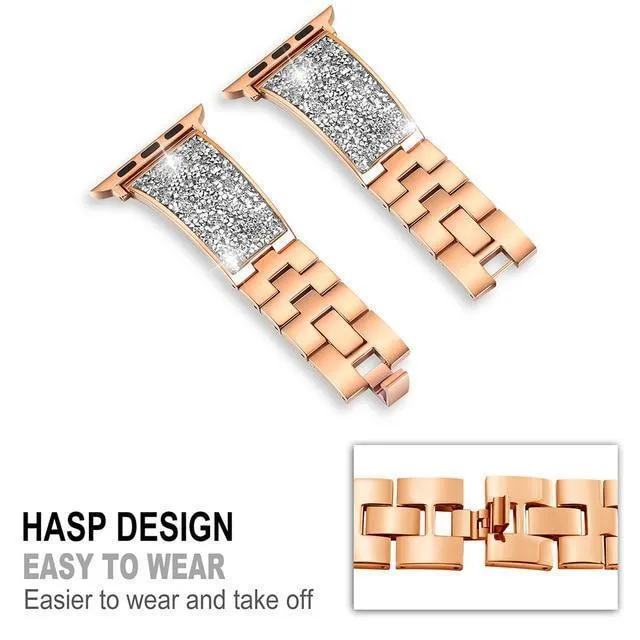 Apple Watch Band Luxury Watchbands Stainless Steel Strap Series