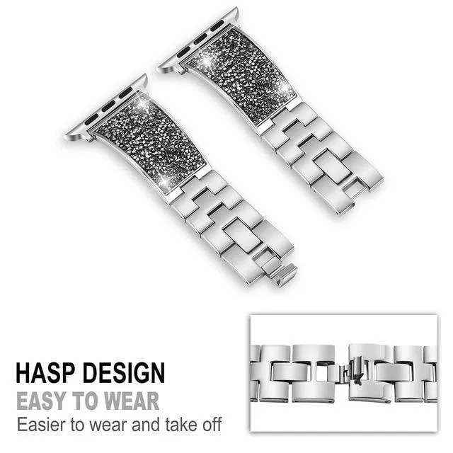 Apple Watch Band Luxury Watchbands Stainless Steel Strap Series