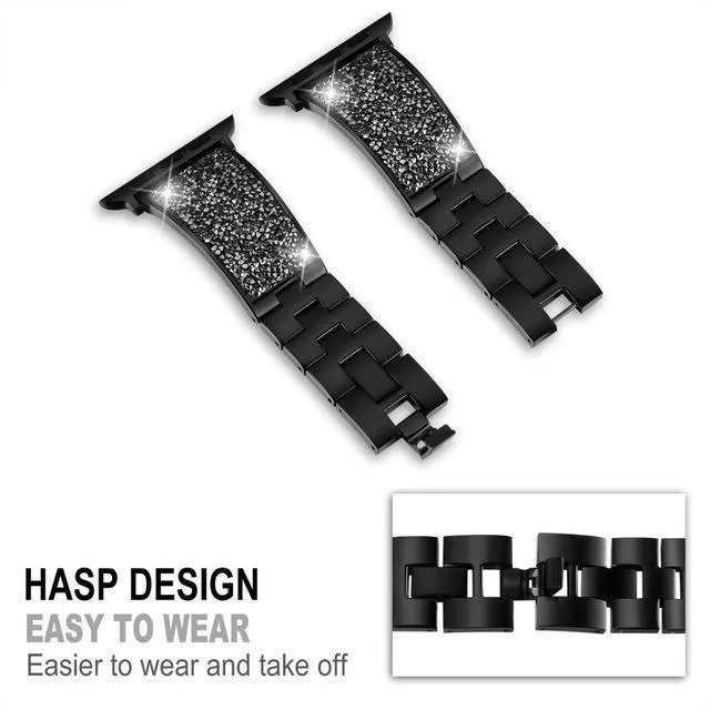 Apple Watch Band Luxury Watchbands Stainless Steel Strap Series