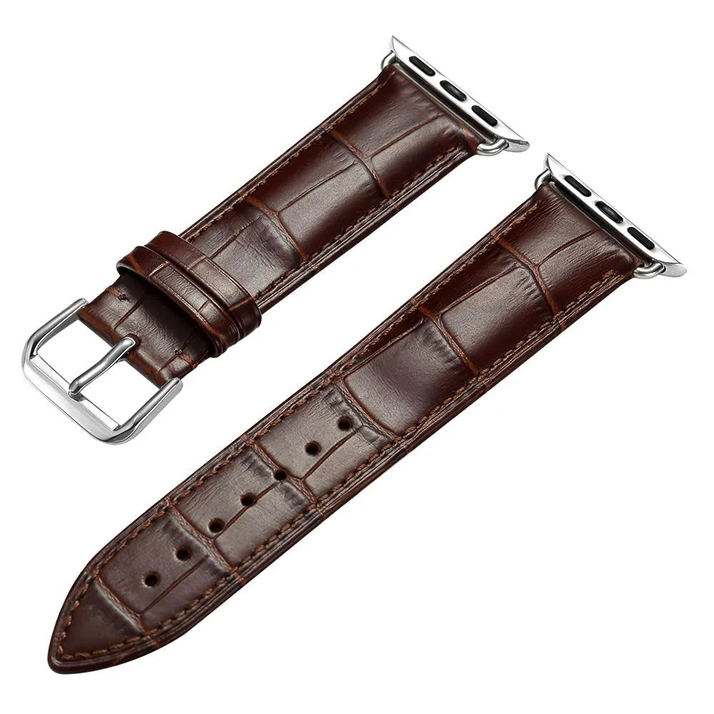 Apple Watch Band Series 7 6 5 High-Quality Leather Loop Bracelet Strap