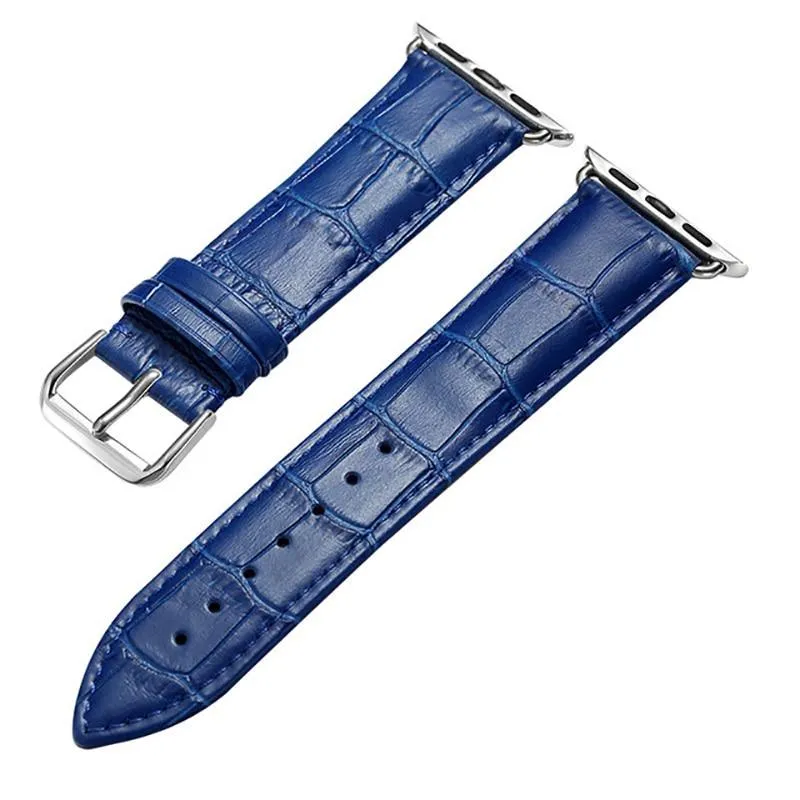 Apple Watch Band Series 7 6 5 High-Quality Leather Loop Bracelet Strap