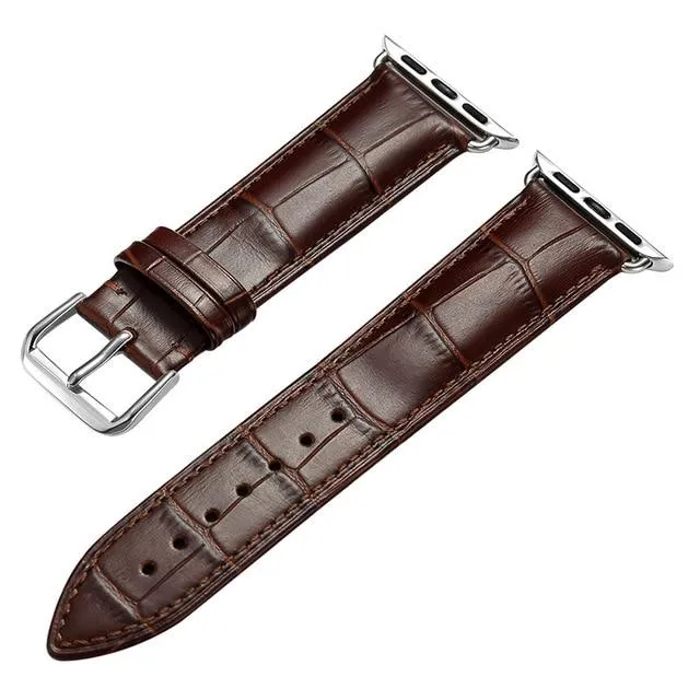 Apple Watch Band Series 7 6 5 High-Quality Leather Loop Bracelet Strap