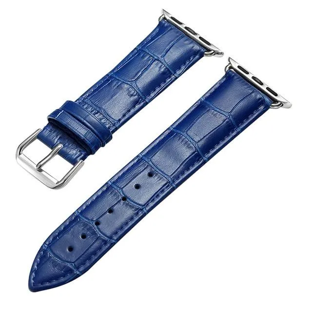 Apple Watch Band Series 7 6 5 High-Quality Leather Loop Bracelet Strap