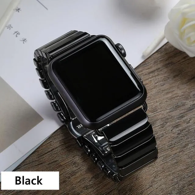 Apple Watch Band Series Ceramic Strap Steel Buckle Watchband