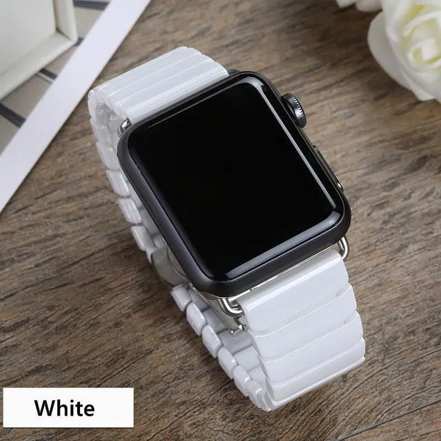 Apple Watch Band Series Ceramic Strap Steel Buckle Watchband