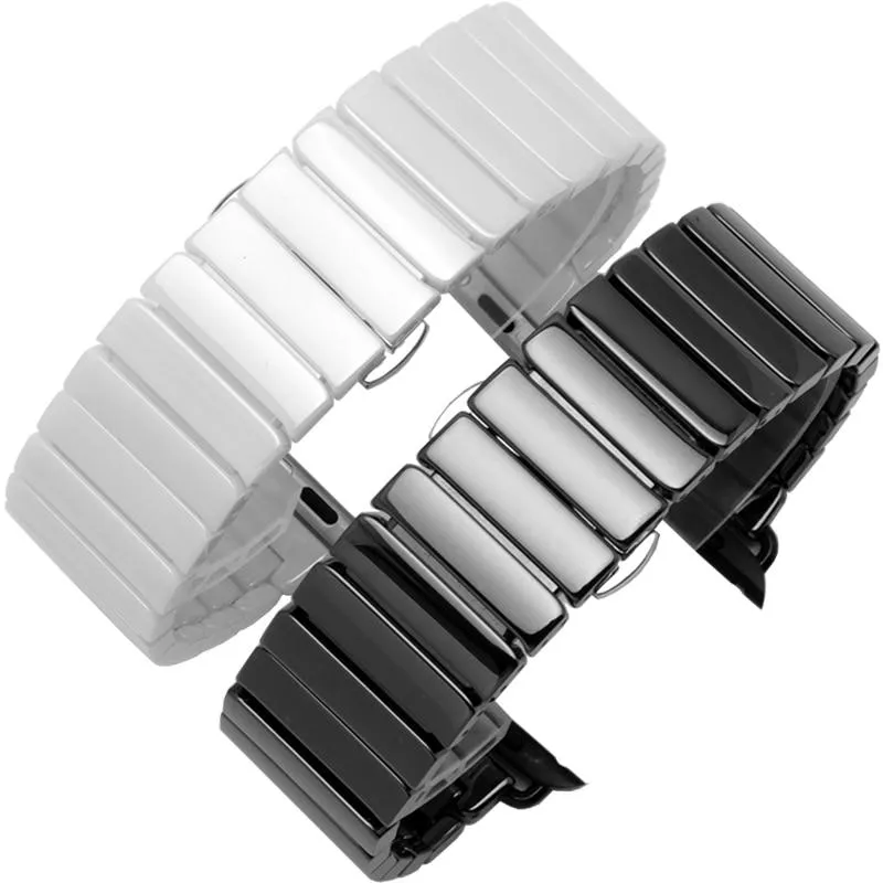 Apple Watch Band Series Ceramic Strap Steel Buckle Watchband