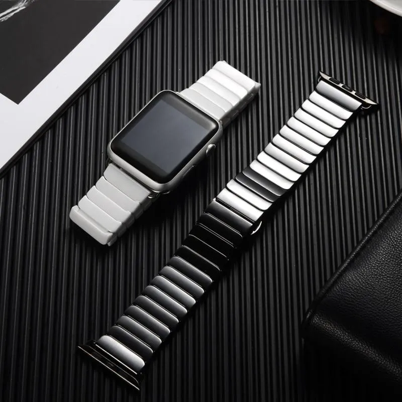 Apple Watch Band Series Ceramic Strap Steel Buckle Watchband