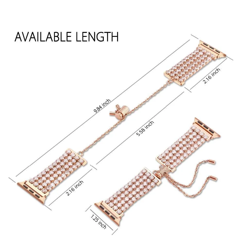 Apple Watch Series Luxury Bling Cuff Diamond IWatch Strap