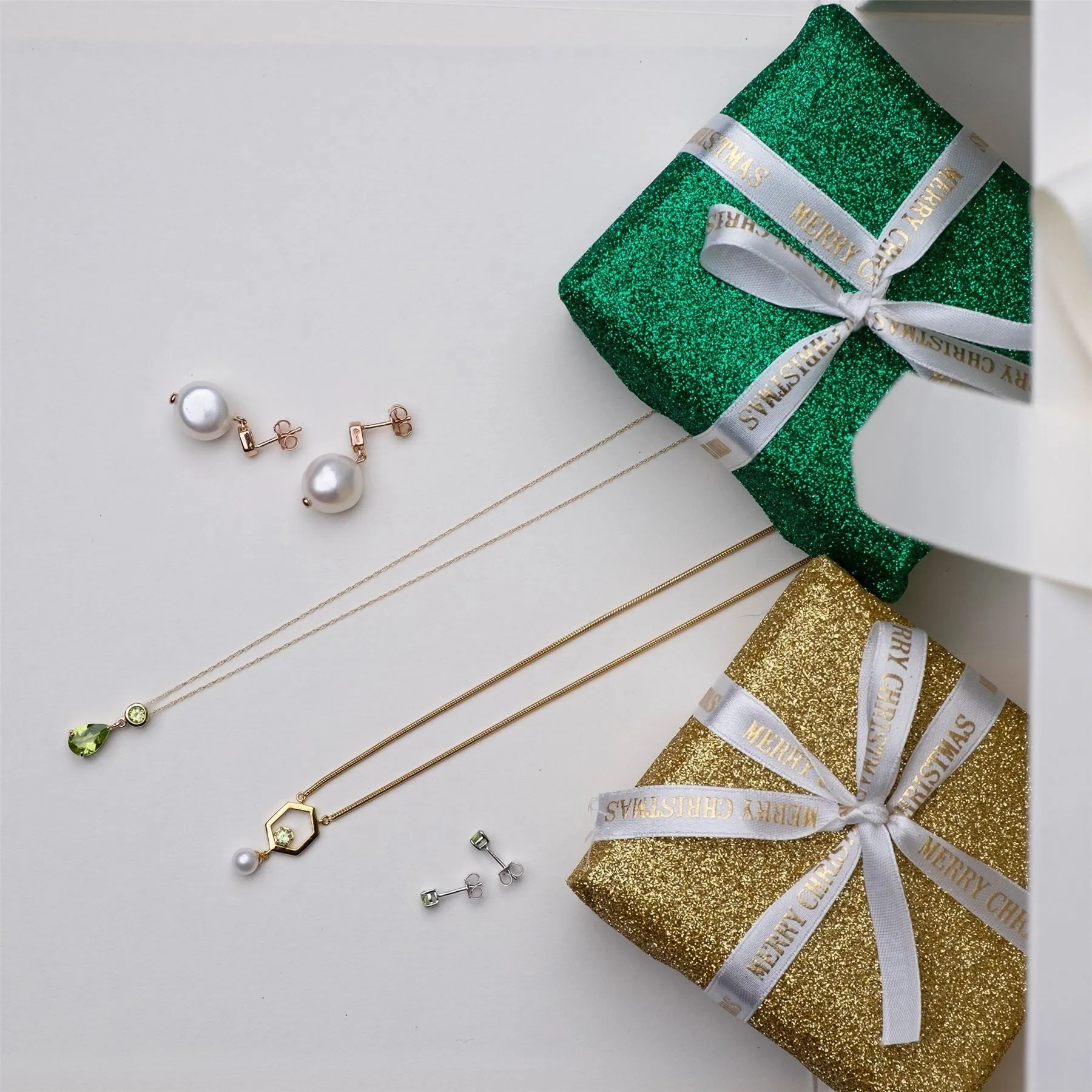 August Geburtsstein Peridot Schmuck Geschenkkorb