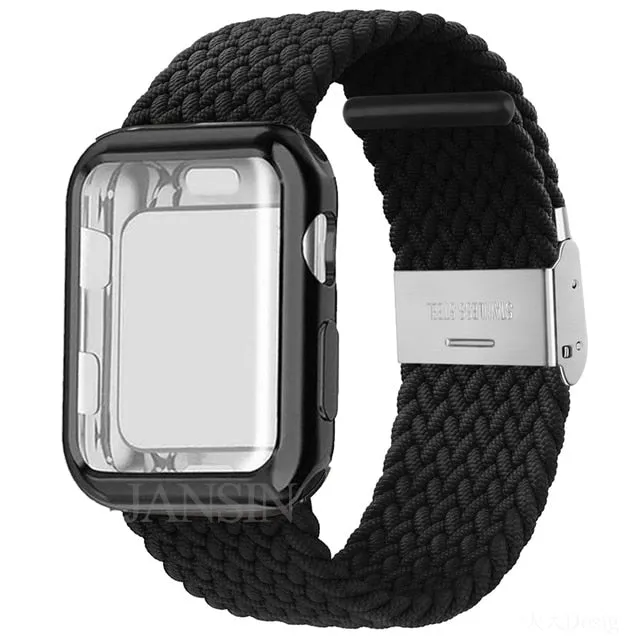 Case   Strap Series 6 5 4 Braided Solo Loop Elastic Sports Bracelet