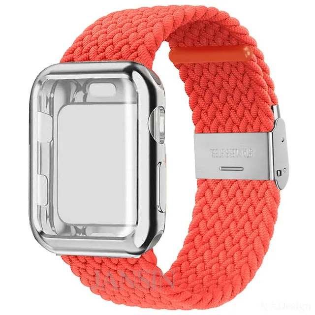 Case   Strap Series 6 5 4 Braided Solo Loop Elastic Sports Bracelet