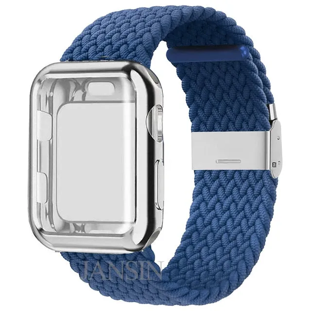 Case   Strap Series 6 5 4 Braided Solo Loop Elastic Sports Bracelet