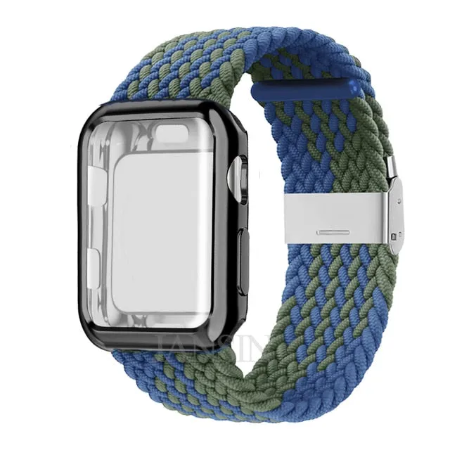 Case   Strap Series 6 5 4 Braided Solo Loop Elastic Sports Bracelet