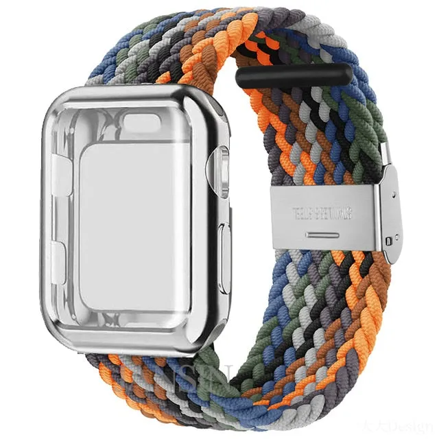 Case   Strap Series 6 5 4 Braided Solo Loop Elastic Sports Bracelet