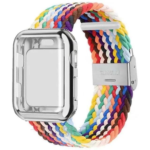 Case   Strap Series 6 5 4 Braided Solo Loop Elastic Sports Bracelet