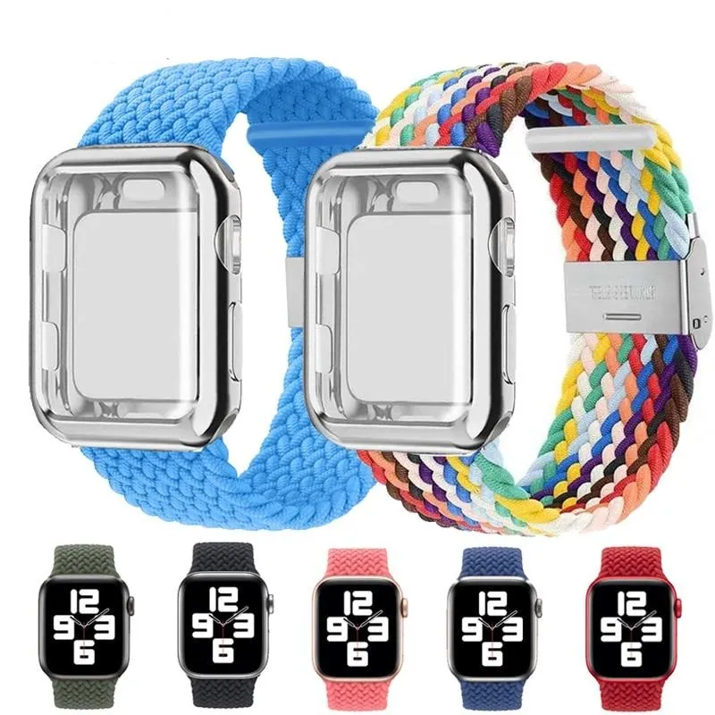 Case   Strap Series 6 5 4 Braided Solo Loop Elastic Sports Bracelet
