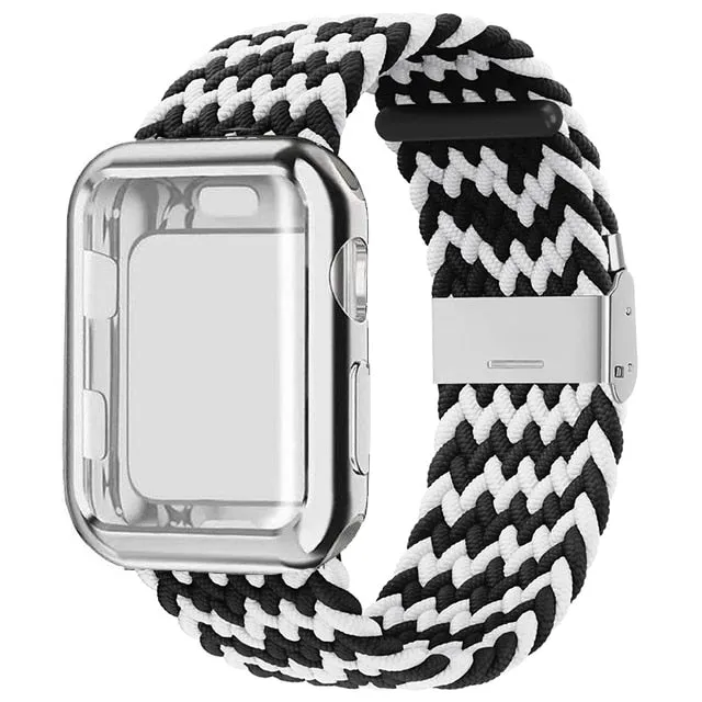 Case   Strap Series 6 5 4 Braided Solo Loop Elastic Sports Bracelet