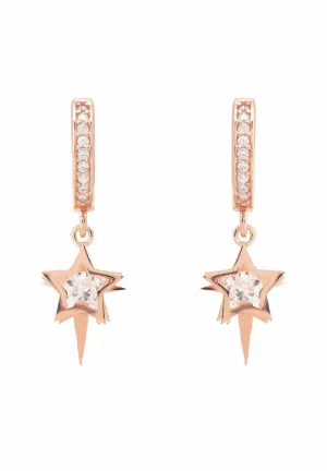 Celestial Huggie Hoops Rosegold