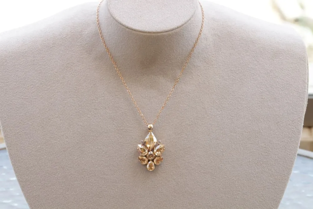 CHAMPAGNE CLUSTER PENDANT