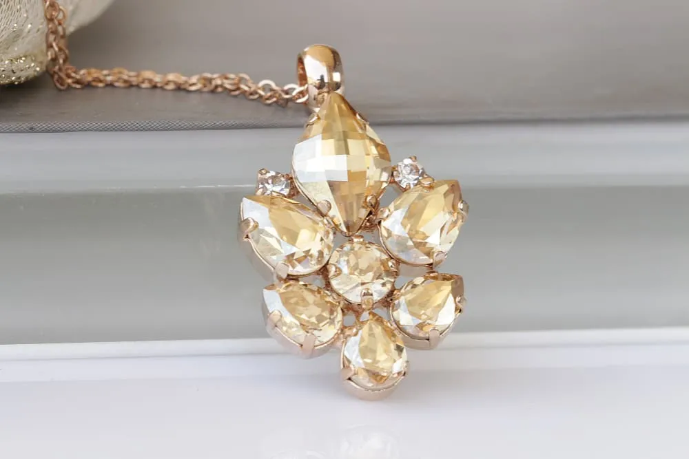 CHAMPAGNE CLUSTER PENDANT