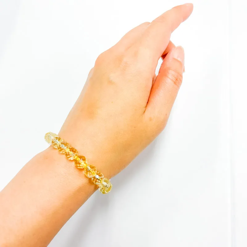 Citrine Faceted Cut Bracelet