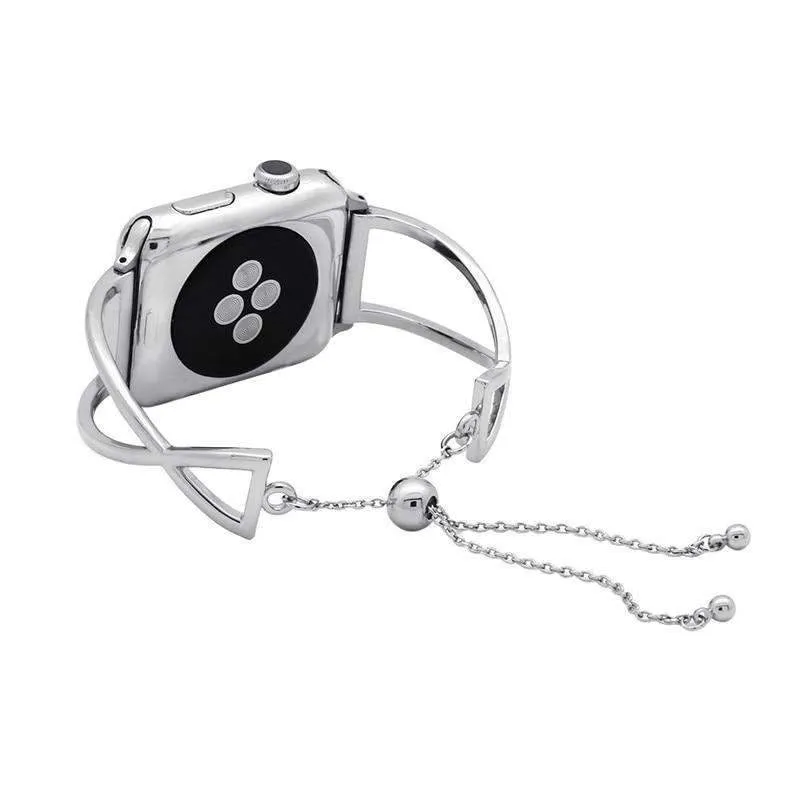 Cuff Minimal Stainless Steel w/ Tassel Adjustable Buckle Series
