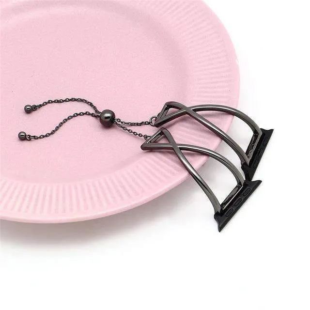 Cuff Minimal Stainless Steel w/ Tassel Adjustable Buckle Series