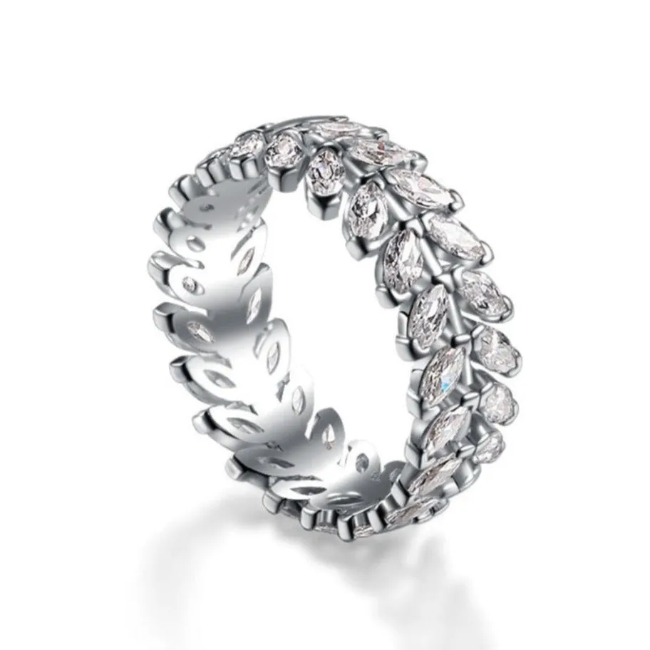 Double Row Marquise Cut Athena Eternity Band