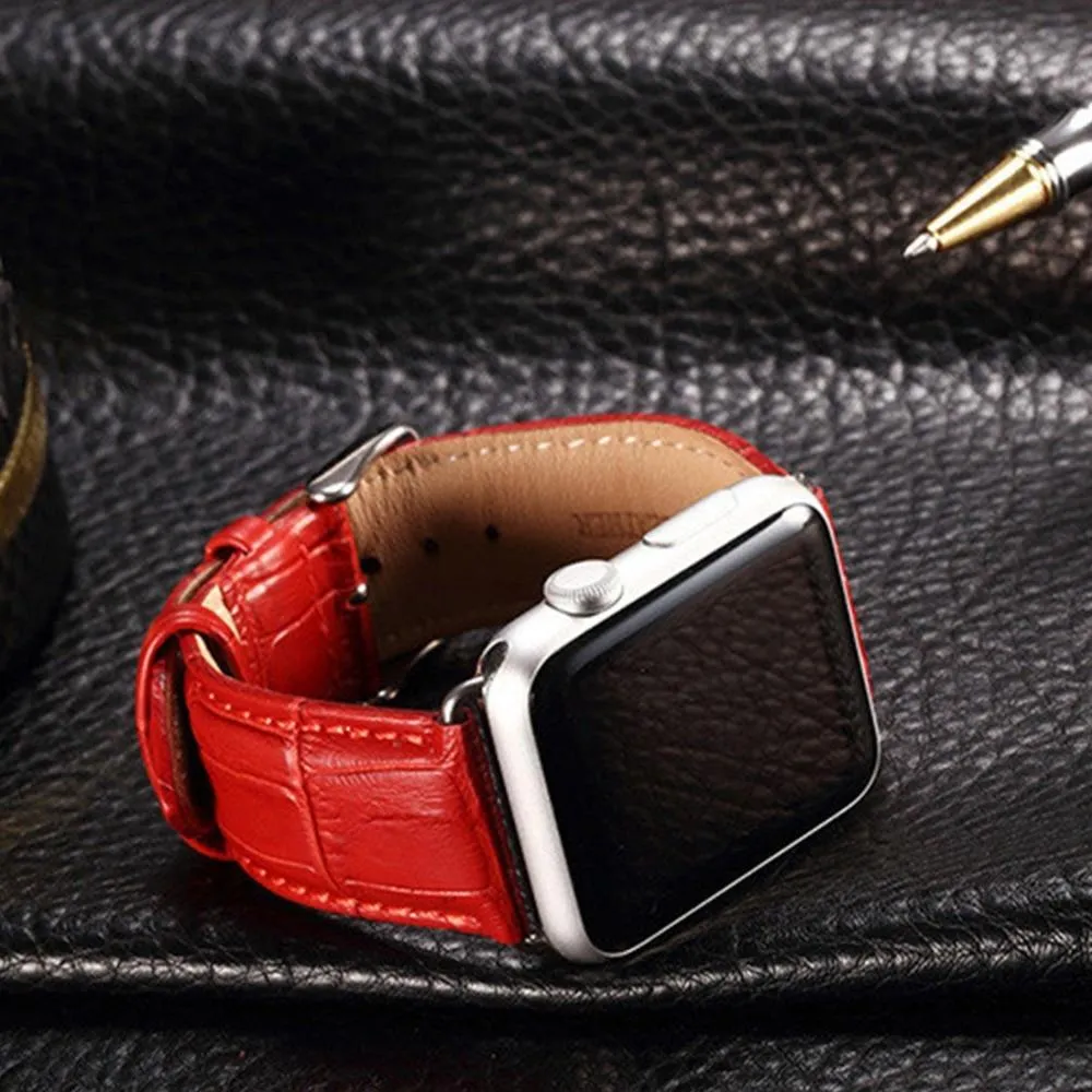 Durable Leather Strap Classic Bamboo Design Bracelet Series 7 6 5 4