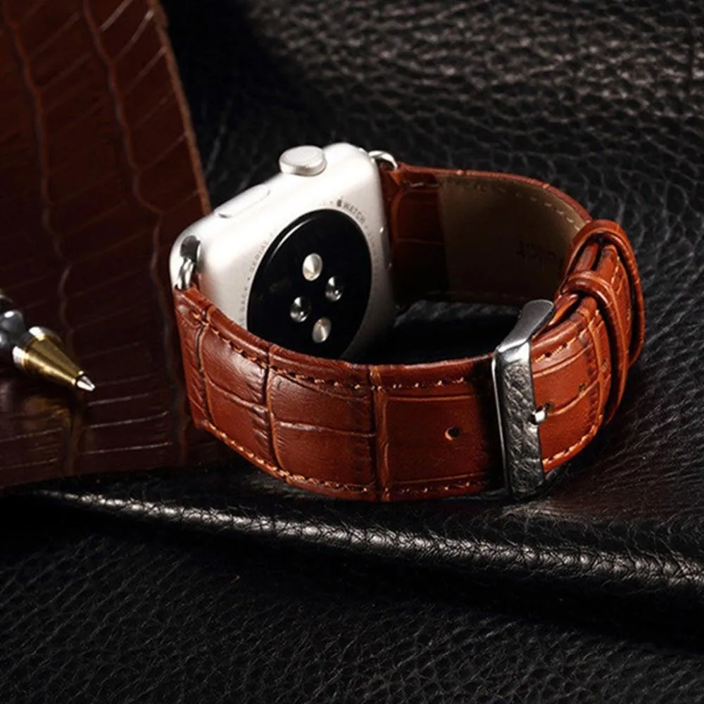Durable Leather Strap Classic Bamboo Design Bracelet Series 7 6 5 4