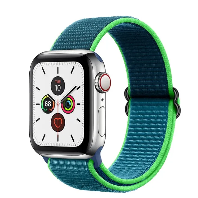 Elastic Sport Loop Series 7 6 5 Adjustable Nylon Colored Loop Bracelet