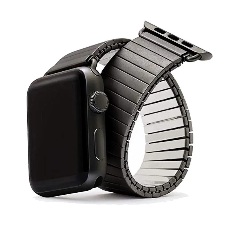 Elasticity Strap Series 7 6 5 Link Bracelet Stainless Steel Watchband