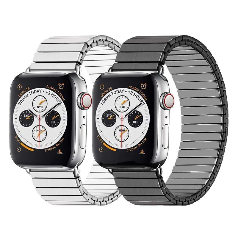 Elasticity Strap Series 7 6 5 Link Bracelet Stainless Steel Watchband