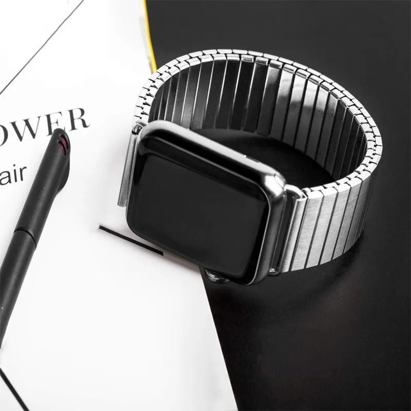Elasticity Strap Series 7 6 5 Link Bracelet Stainless Steel Watchband