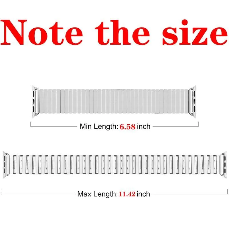 Elasticity Strap Series 7 6 5 Link Bracelet Stainless Steel Watchband