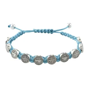 FREE St. Benedict Medals Turquoise Bracelet