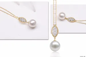 G14K Duo-Tones Edison Pearl Pendant