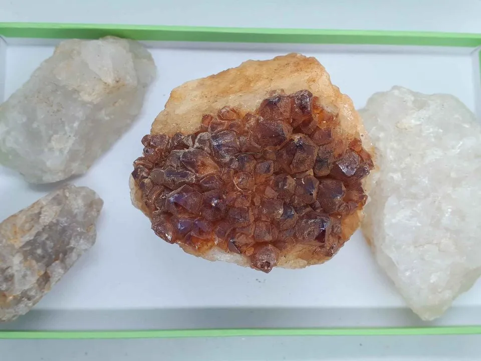 Gemstone - Citrine Cluster Set