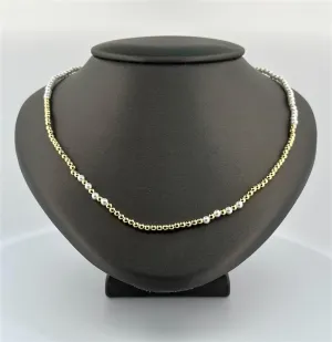 Gold Filled Pearl Beaded Necklace