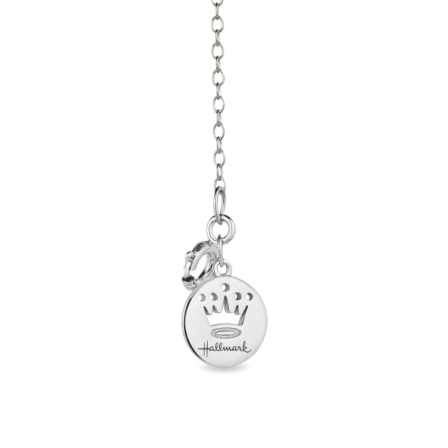 Hallmark Fine Jewelry August Flower of the Month Pendant in Sterling Silver with Peridot and Diamond Accent