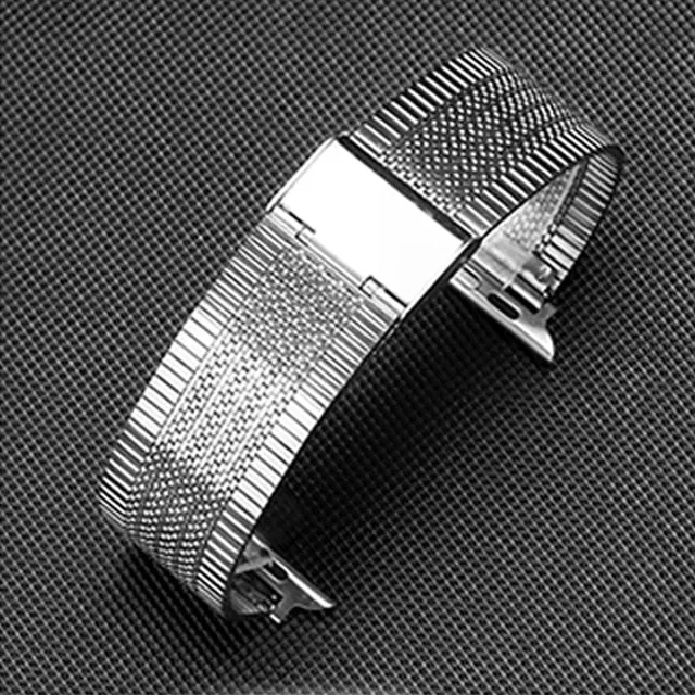 High-Quality Steel Mesh Strap For Series 7 6 5 4 Luxury Metal Bracelet